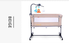 Load image into Gallery viewer, Mumsmile European Style Baby Bed Multifunctional Newborn Solid Wood Bedside Crib Portable Splicable With Mosquito Net storagebag
