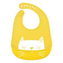 Load image into Gallery viewer, Baby Bibs Washable Infant Feeding Baby Food Grade Silicone cartoon Cute Bib Adjustable Bib Newborn Baby Bib Multicolor

