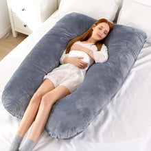 Load image into Gallery viewer, Pregnancy pillow Support Pillow For Pregnant Women Body Cotton Pillowcase U Shape Maternity Pillows Pregnancy Side Sleepers
