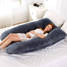 Load image into Gallery viewer, Pregnancy pillow Support Pillow For Pregnant Women Body Cotton Pillowcase U Shape Maternity Pillows Pregnancy Side Sleepers
