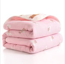Load image into Gallery viewer, Spring And Summer baby Quilt 2019 New Double Printed Cool Washable Single Air-conditioned Quilt 110*110cm 100% cotton

