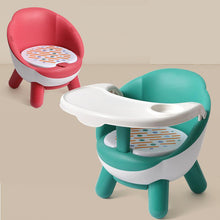 Load image into Gallery viewer, Kids Dining Chair With Plate Baby Eating Table Baby Chair Dining Table Back Call Called Chair Baby Plastic Stool
